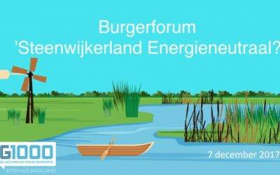 Burgerforum G1000Steenwijkerland Energieneutraal van start