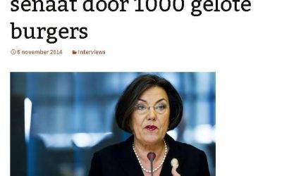 Gerdi Verbeet: Vervang de senaat door 1000 gelote burgers