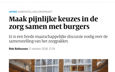 Burgerbetrokkenheid bij keuzes in de zorg