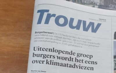 Je las het in Trouw. Maar wie maakt zo’n burgerberaad mogelijk?